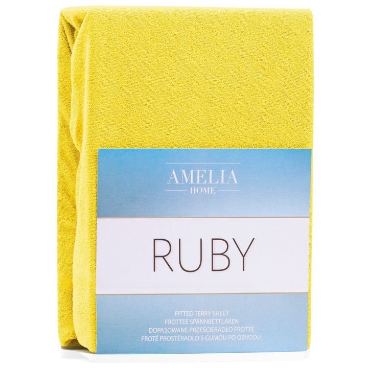 Paklodė su guma geltonos spalvos AH Ruby