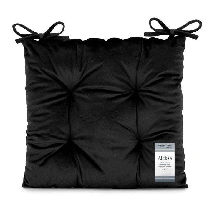 Kėdės pagalvėlė 40×40 cm juoda