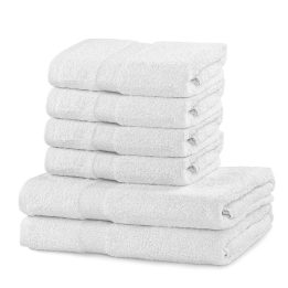 Rankšluosčių rinkinys 2 vnt. 70x140 ir 4 vnt. 50x100 balti