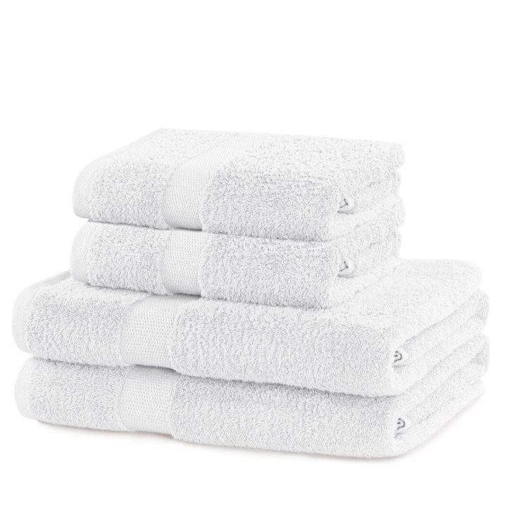 Rankšluosčių rinkinys 2 vnt. 70x140 ir 2 vnt. 50x100 balti