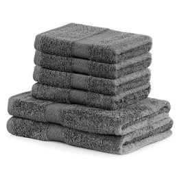 Rankšluosčių rinkinys 2 vnt. 70x140 ir 4 vnt. 50x100 pilki