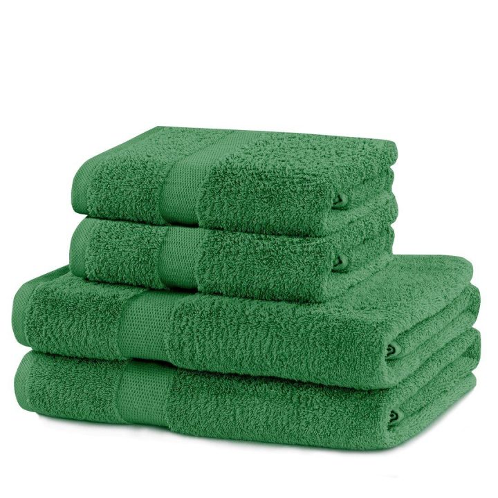Rankšluosčių rinkinys 2 vnt. 70x140 ir 2 vnt. 50x100 žalia spalva