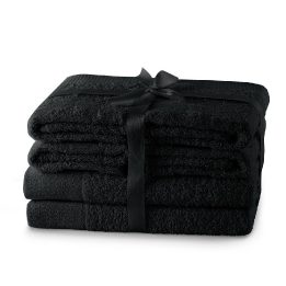 Rankšluosčių rinkinys 2 vnt. 70x140 ir 4 vnt. 50x100 juodi