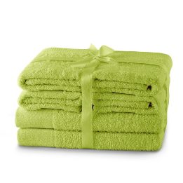 Rankšluosčių rinkinys 2 vnt. 70x140 ir 4 vnt. 50x100 žalia spalva