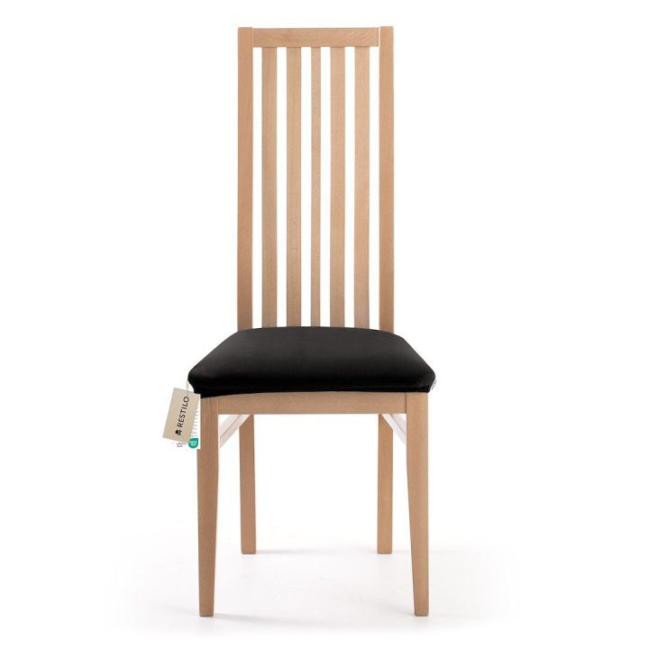 Kėdės sėdynės užvalkalas 40×40+5 cm juodas Restilo