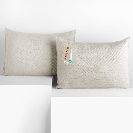 Dekoratyvinis pagalvės užvalkalas 50×70 cm smėlio spalvos Restilo