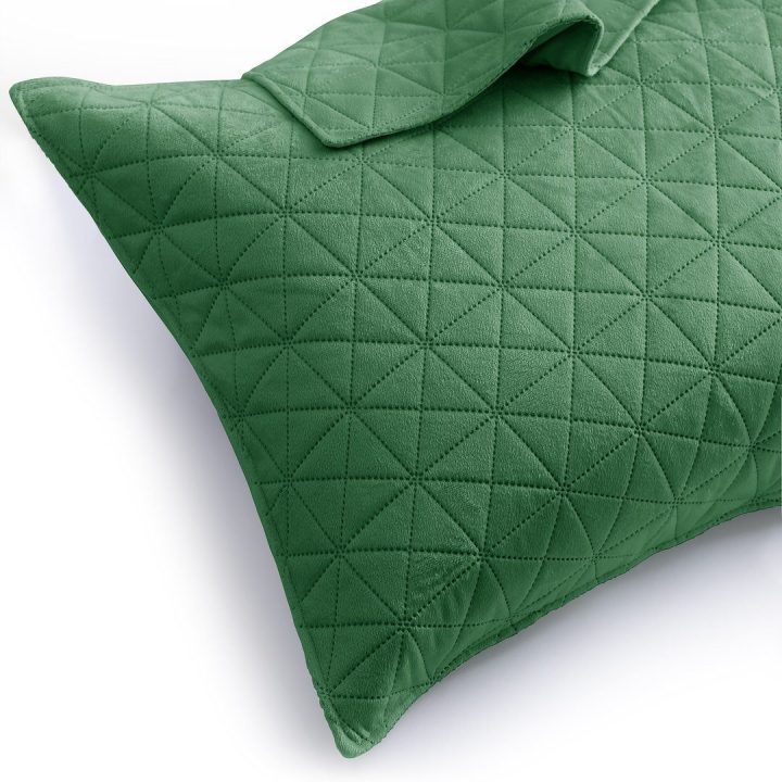 Dekoratyvinis pagalvės užvalkalas 45×45 cm žalios spalvos