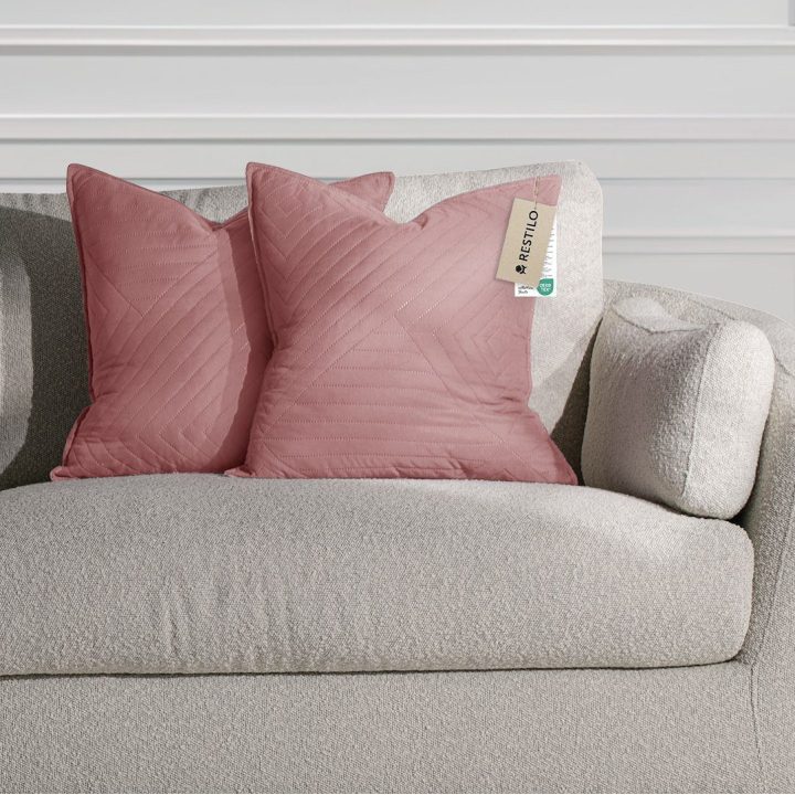 Pagalvės užvalkalas 50×70 cm dekoratyvinis 2 vnt bordo spalvos