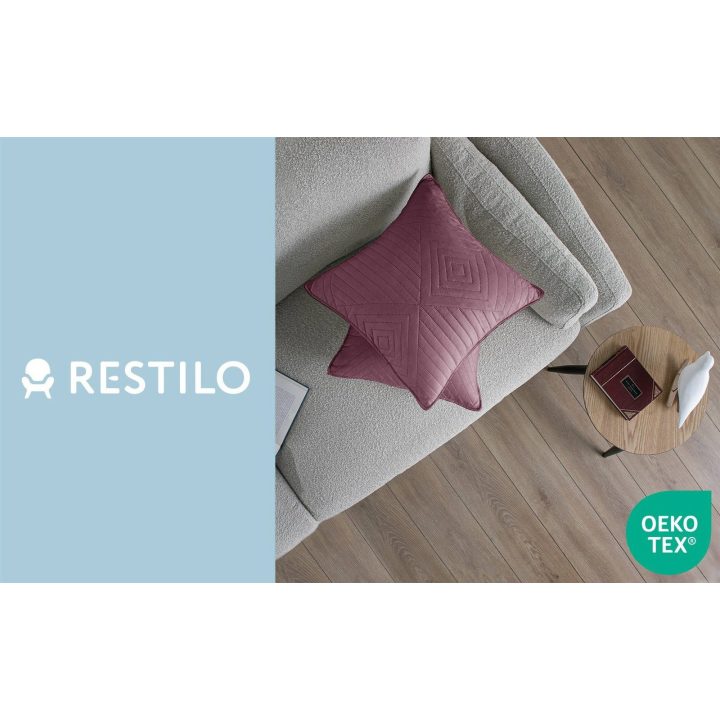 Dekoratyvinis pagalvės užvalkalas 45×45 cm violetinės spalvos Restilo