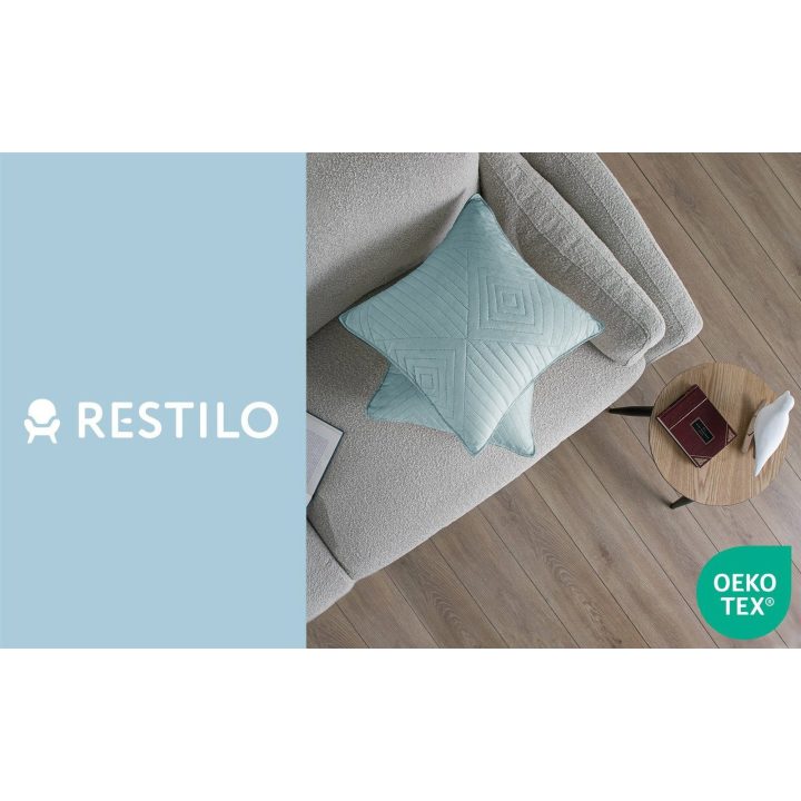 Dekoratyvinis pagalvės užvalkalas 45×45 cm šviesiai mėlynas Restilo