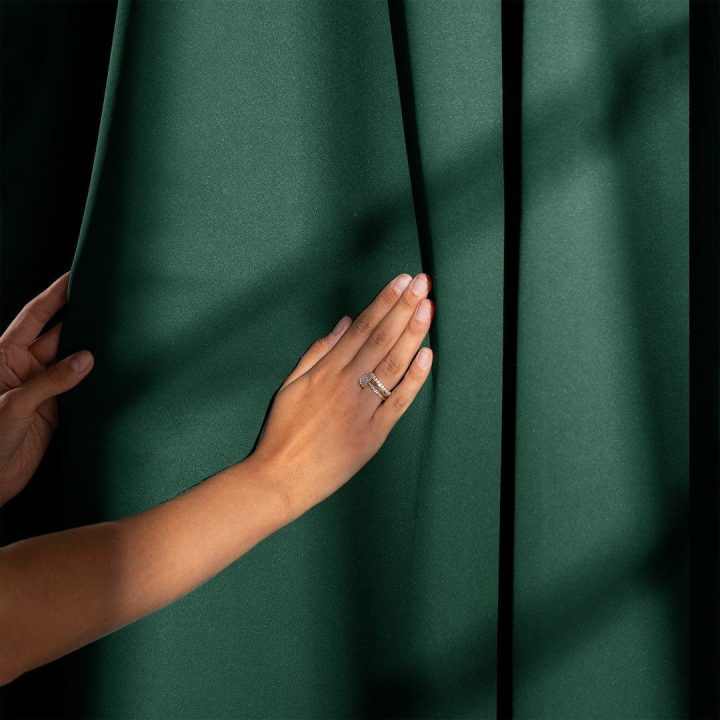 Užuolaida AH BLACKOUT PLEAT D.GREEN 140X175 1PC