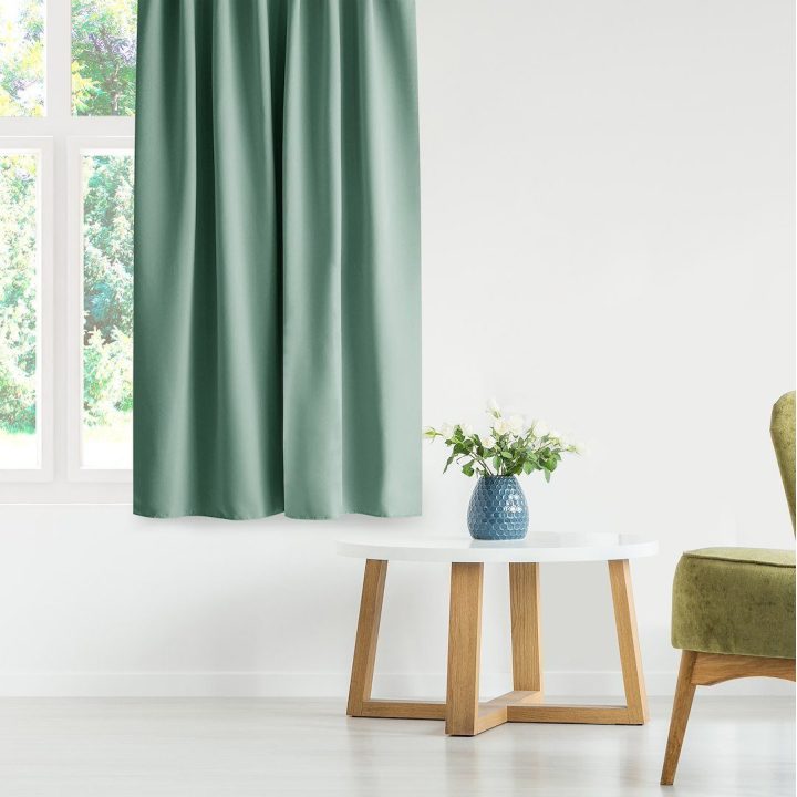 Užuolaida AH BLACKOUT PLEAT MINT 140X175 1PC