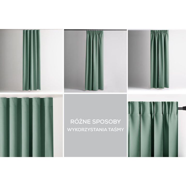 Užuolaida AH BLACKOUT PLEAT MINT 140X175 1PC