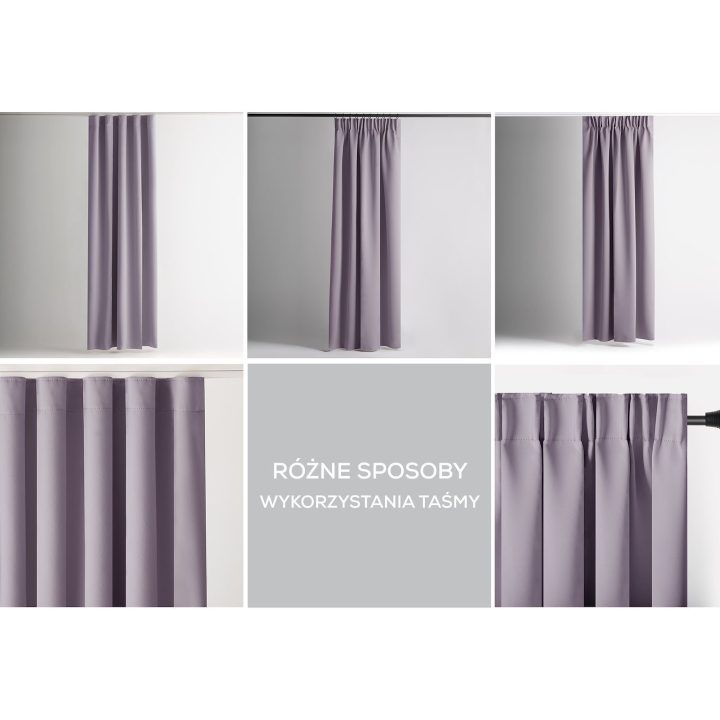 Užuolaida AH BLACKOUT PLEAT PINK 140X175 1PC