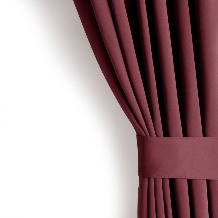 Užuolaida AH BLACKOUT PLEAT WINE 140X175 1PC