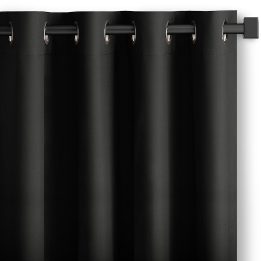 Užuolaida RES OXFORD CARLI EYELETS BLACK 140X250 1PC
