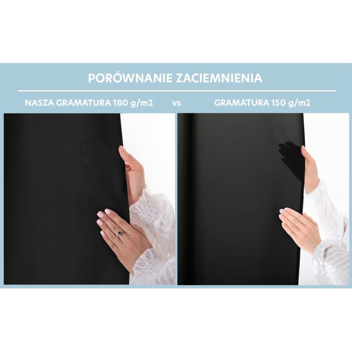 Užuolaida RES OXFORD CARLI TAB BLACK 140X250 1PC