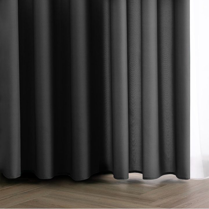 Užuolaida RES OXFORD CARLI EYELETS CHARCOAL 140X270 1PC