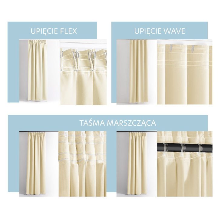 Užuolaida RES OXFORD CARLI PLEAT CREAM 200X270 1PC