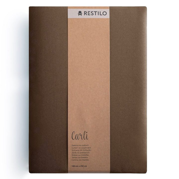 Užuolaida RES OXFORD CARLI EYELETS D.BROWN 140X270 1PC