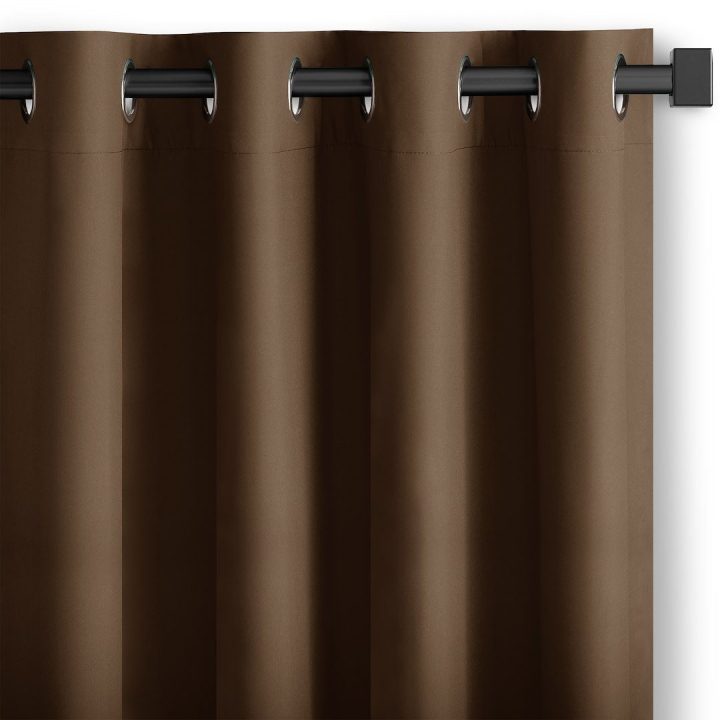 Užuolaida RES OXFORD CARLI EYELETS D.BROWN 200X270 1PC