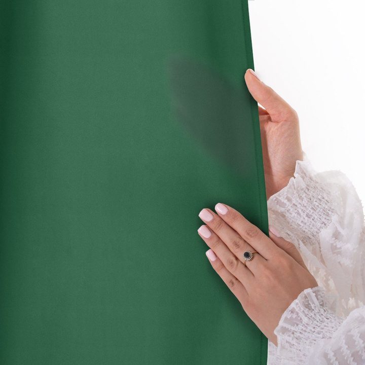 Užuolaida RES OXFORD CARLI PLEAT D.GREEN 140X250 1PC