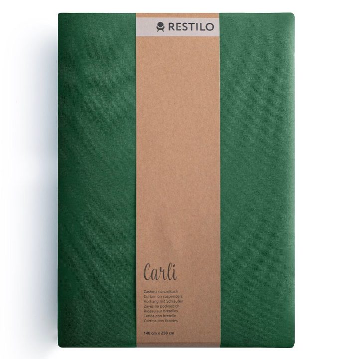 Užuolaida RES OXFORD CARLI PLEAT D.GREEN 140X250 1PC