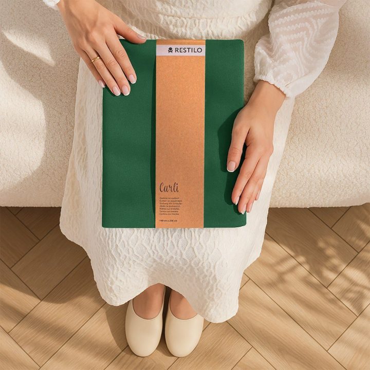 Užuolaida RES OXFORD CARLI PLEAT D.GREEN 140X270 1PC
