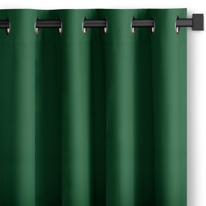 Užuolaida RES OXFORD CARLI EYELETS D.GREEN 200X250 1PC