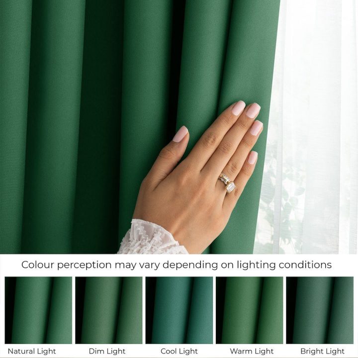 Užuolaida RES OXFORD CARLI EYELETS D.GREEN 200X250 1PC