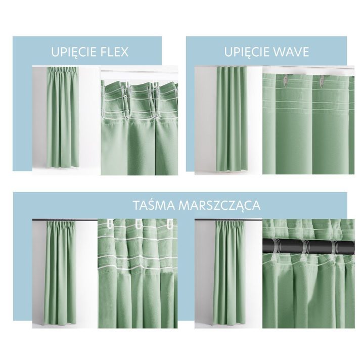 Užuolaida RES OXFORD CARLI PLEAT MINT 200X270 1PC