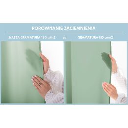 Užuolaida su žiedais 180 g/m² tankio mėtų spalvos OXFORD CARLI