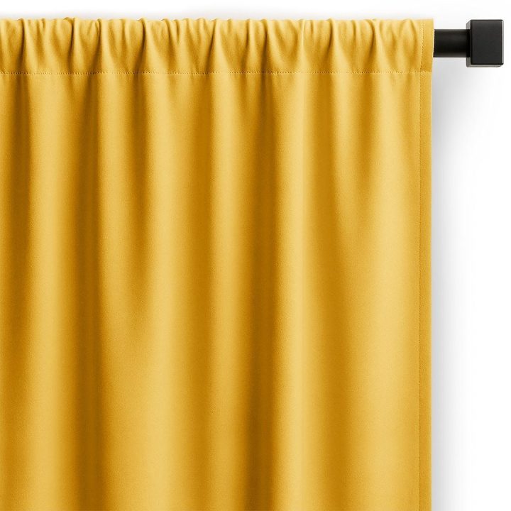 Užuolaida su klostėmis Carli 200x250 cm garstyčių spalvos
