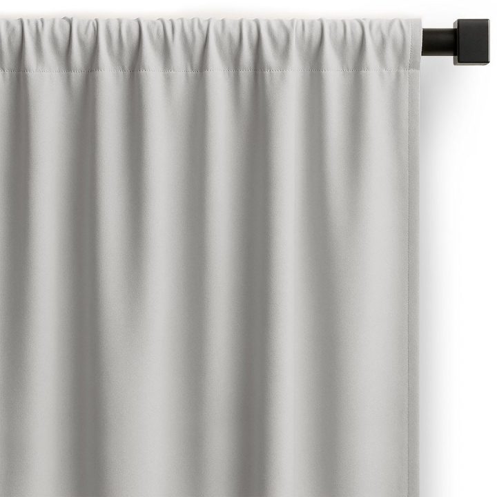Užuolaida su klostėmis 180 g/m² sidabrinės spalvos