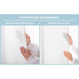 Užuolaida su klostėmis 180 g/m² balta Oxford audinio