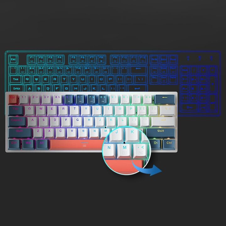 Mechaninė 60% laidinė klaviatūra Machenike