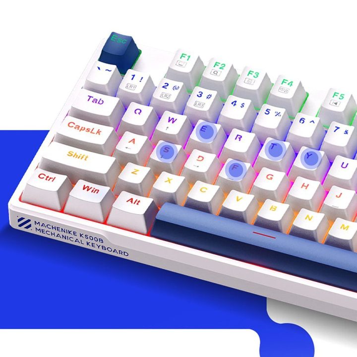 Mechaninė laidinė TKL klaviatūra, 87 klavišų, Machenike