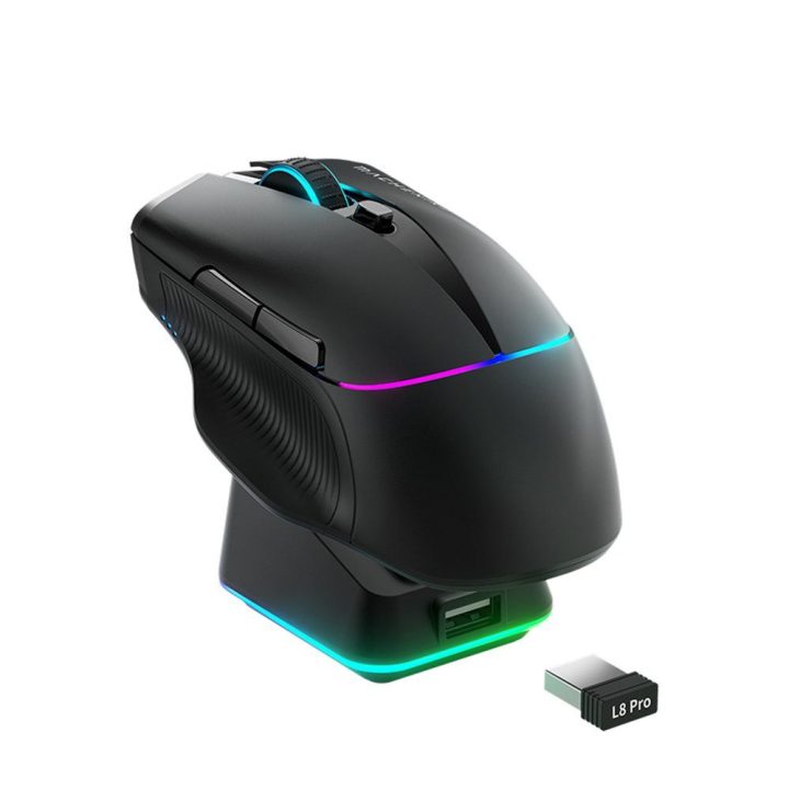 Pelė Machenike L8 Pro (laidinė / 2.4 GHz / Bluetooth)