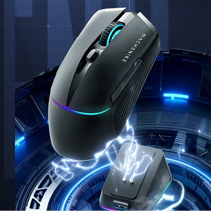 Pelė Machenike L8 Pro (laidinė / 2.4 GHz / Bluetooth)