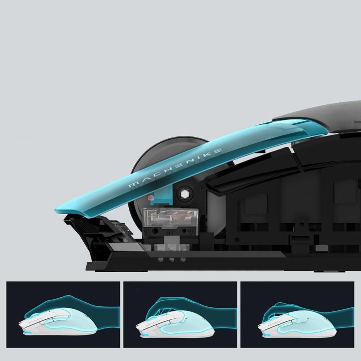 Žaidimų pelė bevielė 26 000 DPI, juoda Machenike M7 Pro