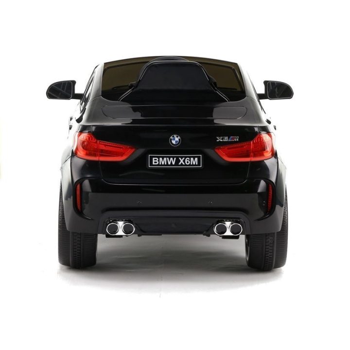 Vaikiškas elektromobilis BMW X6, juodos spalvos, su baterija