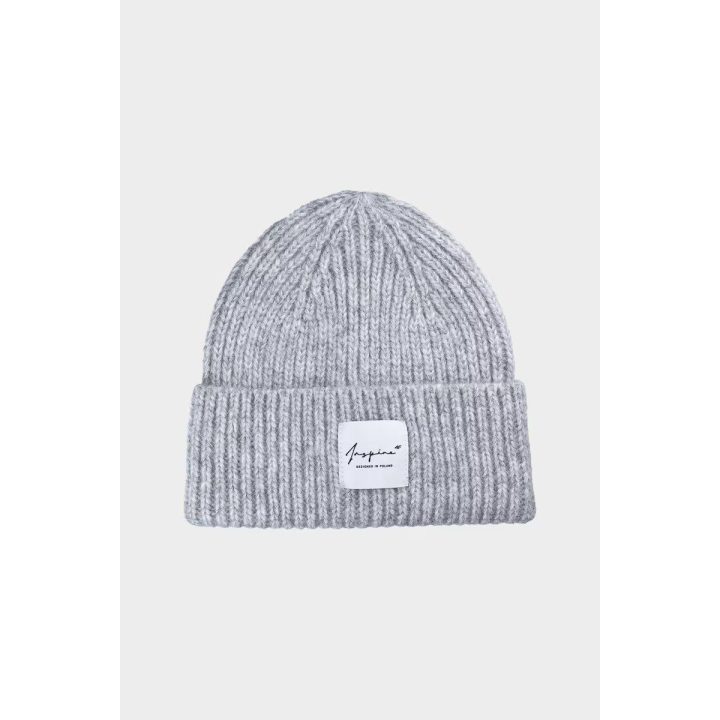 Moteriška kepurė su 10 % vilnos, pilka 4F