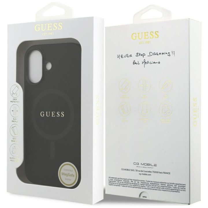 Telefono dėklas iPhone 17, juodos spalvos GUESS