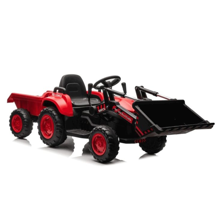 Elektrinis traktorius BW-X002A, raudonas