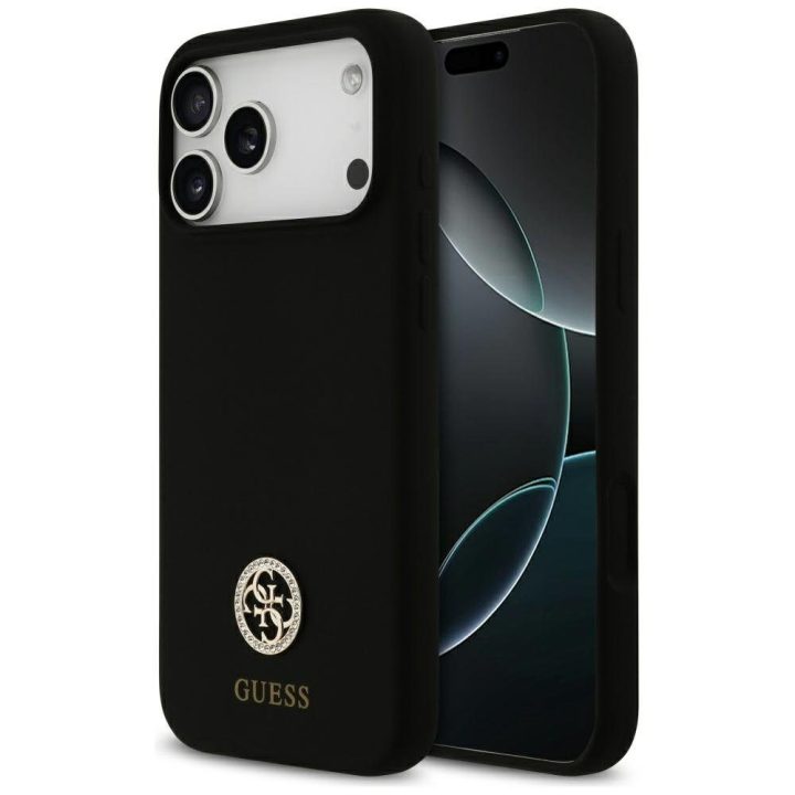 Telefono dėklas iPhone 17 Pro Max, juodos spalvos Guess