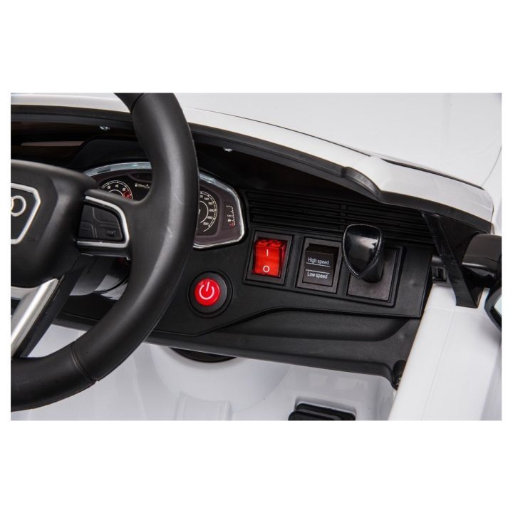 Elektrinė mašina 12 V 7 Ah, balta, Audi