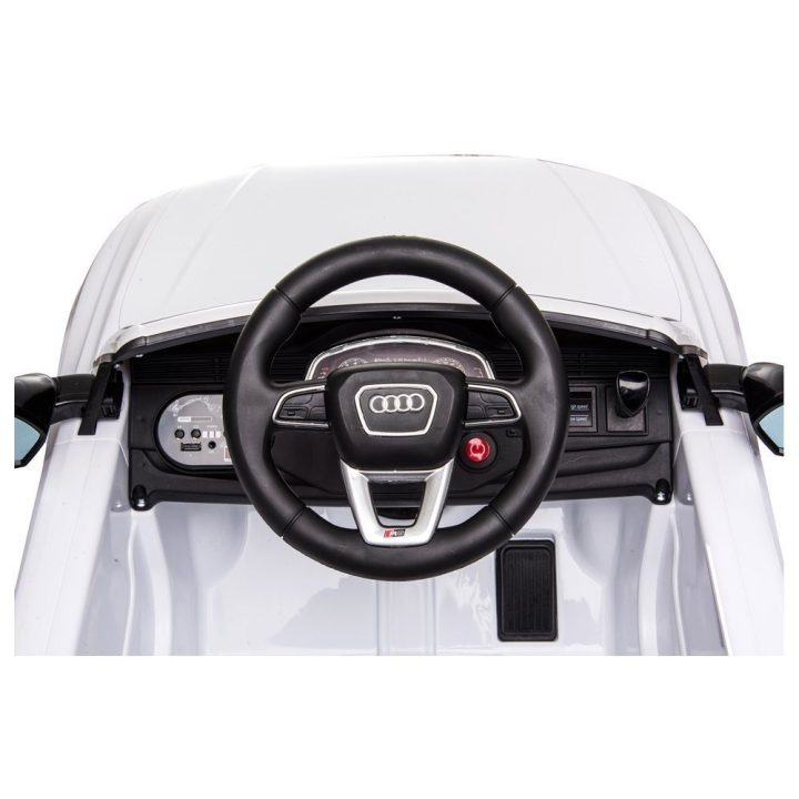Elektrinė mašina 12 V 7 Ah, balta, Audi
