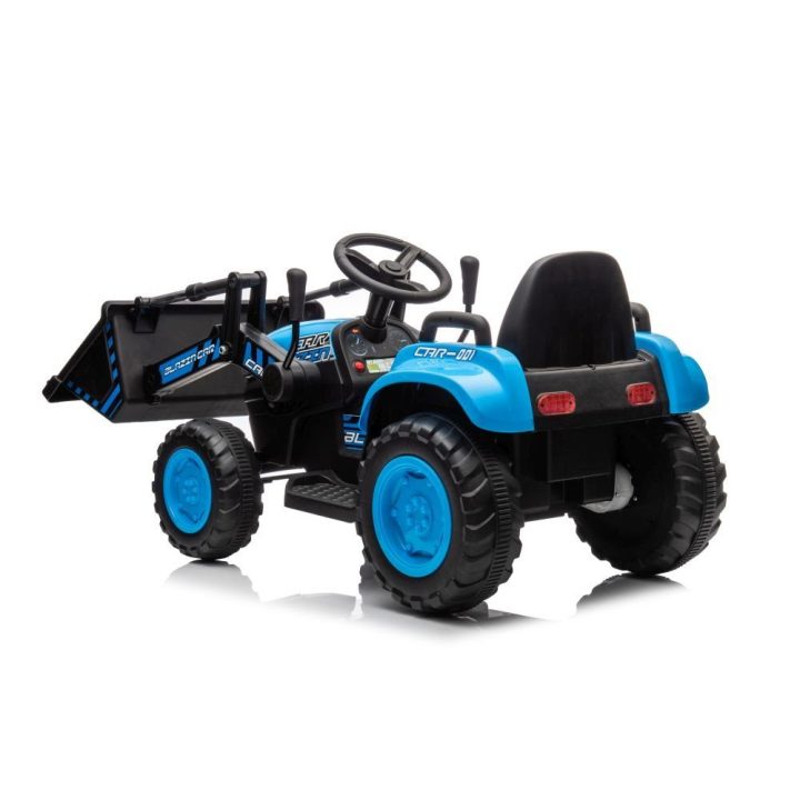 Elektrinis traktorius BW-X002A su kaušu, mėlynos spalvos