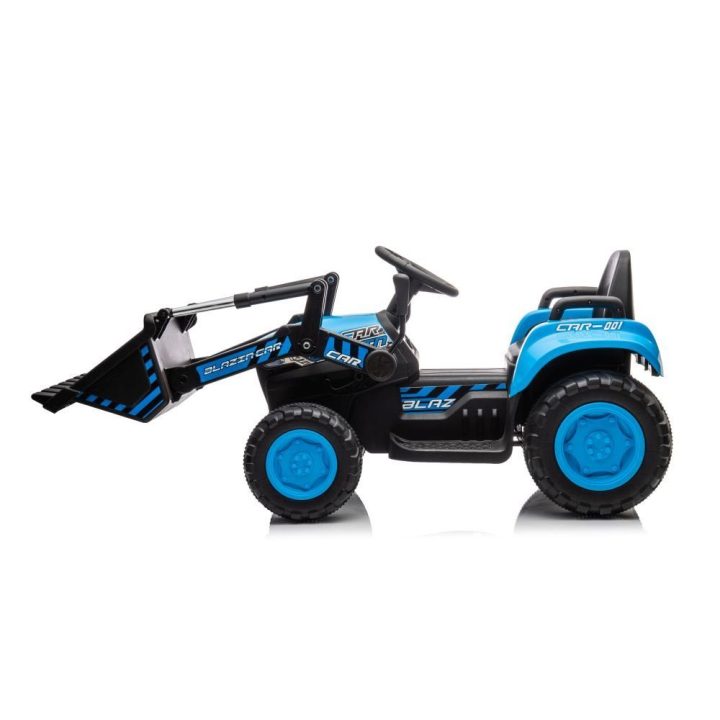 Elektrinis traktorius BW-X002A su kaušu, mėlynos spalvos