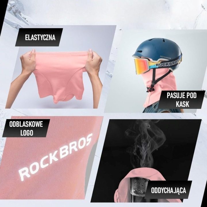 Balaklava su pašiltinimu, rožinė Rockbros